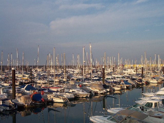 A marina on the south coast of England