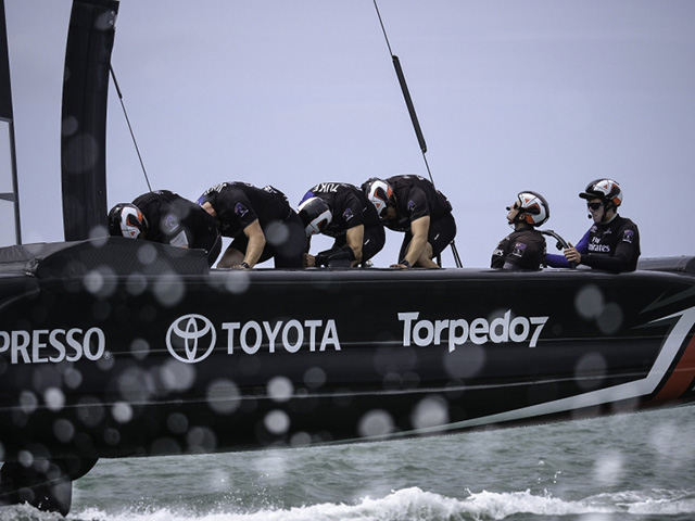 Emirates Team New Zealand's America's Cup race boat