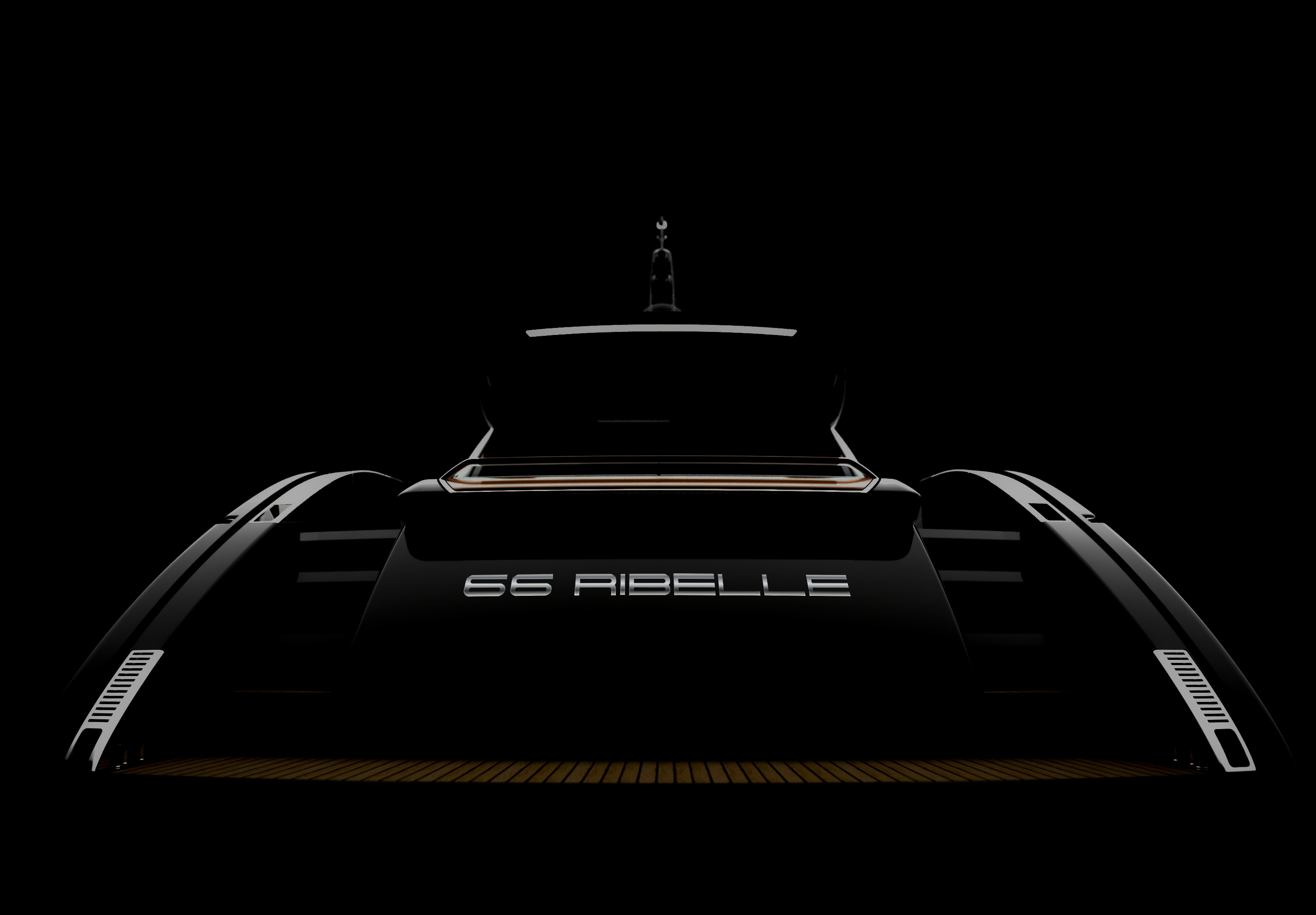 Render of Ferretti Group Riva 66' Ribelle Project