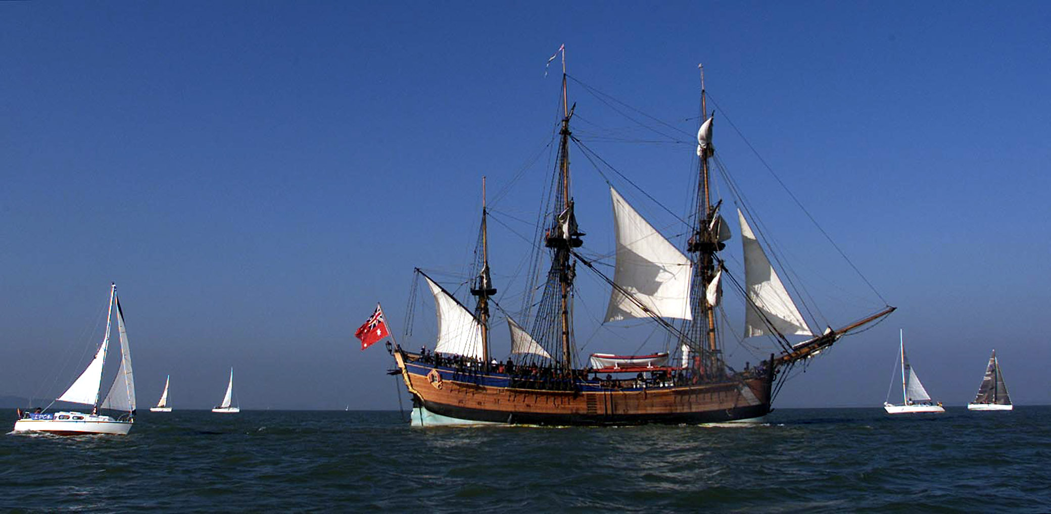 Replica of 18th century vessel the Endeavour