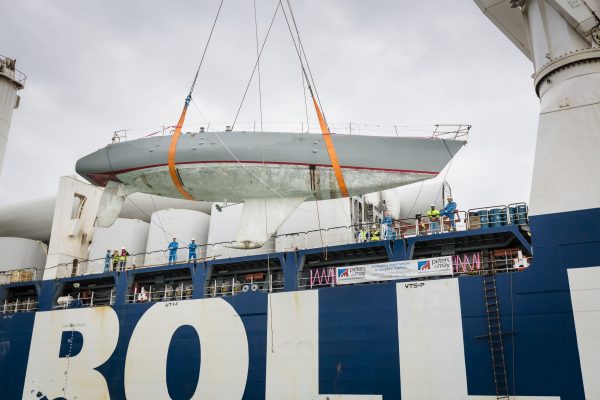 Restored Maiden yacht at St Katharine Docks in London